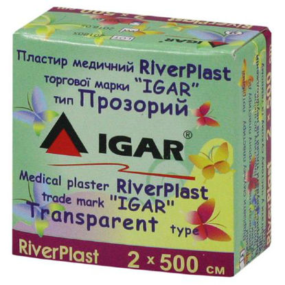 Фото Пластырь медицинский Riverplast IGAR (Игар) 2 см х 500 см